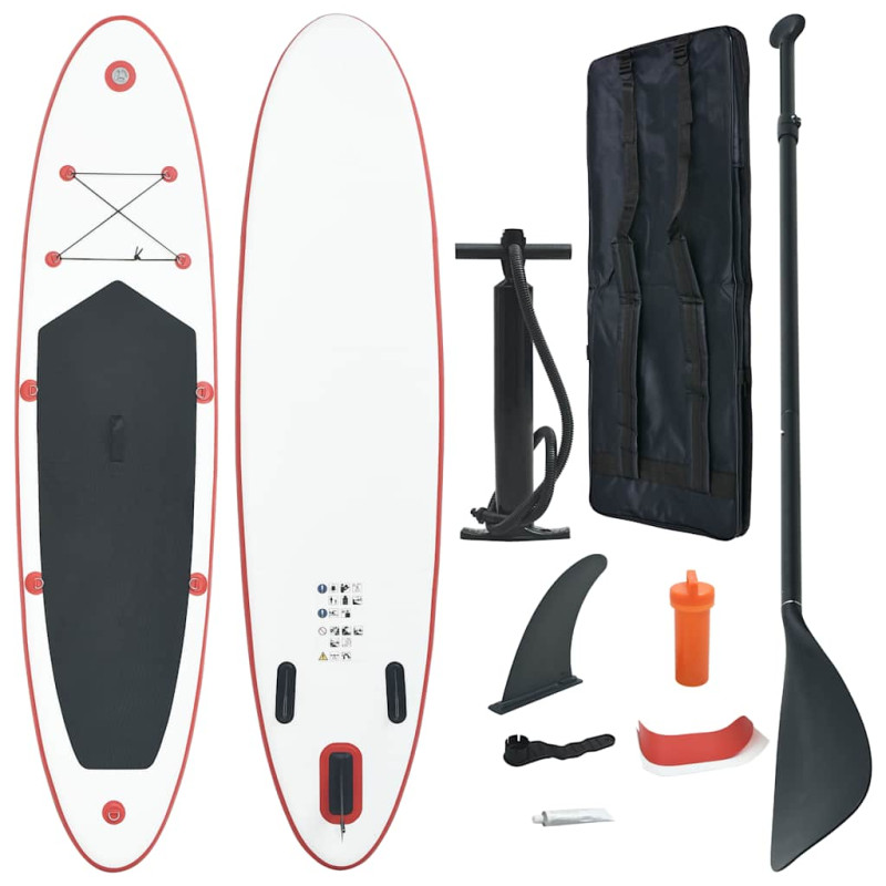 Ensemble de planches SUP gonflables Rouge et blanc