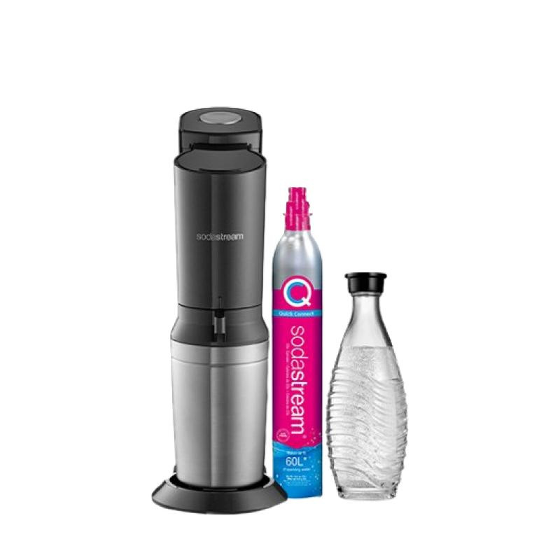 SodaStream Soda Maker Crystal 3 0 Promopack QC black Schwarz incl 3 Glasbottles (1016413490)