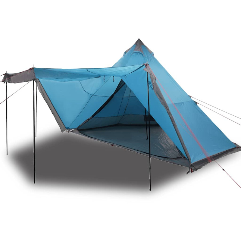 Tente familiale tipi 6 personnes bleu imperméable