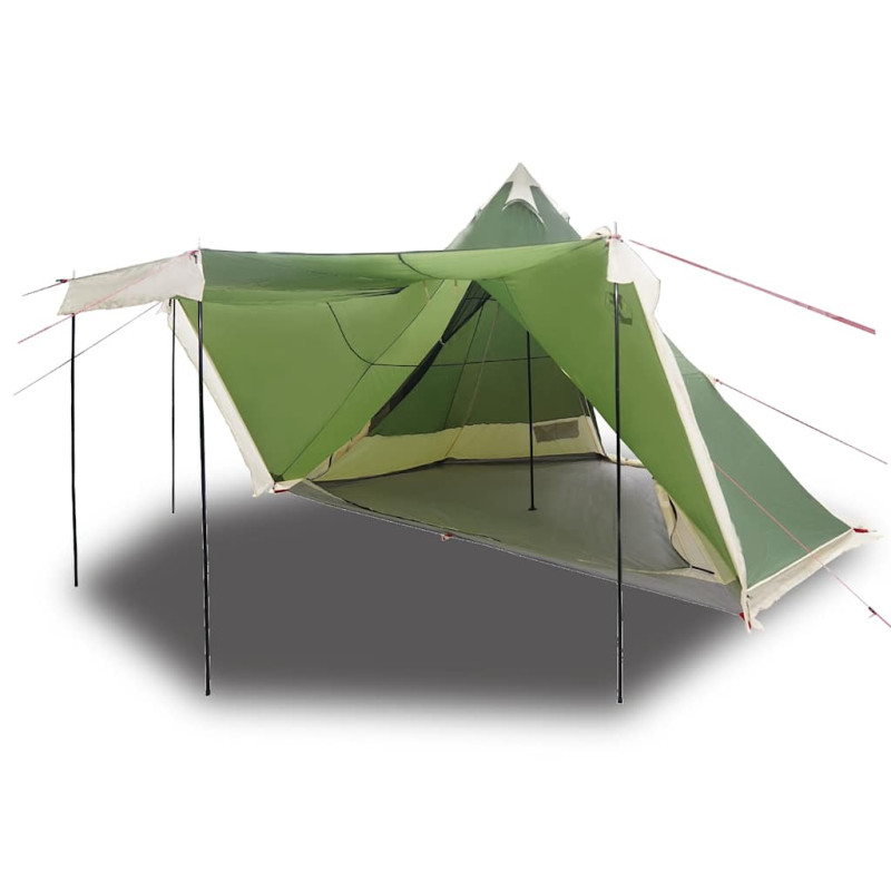 Tente familiale tipi 6 personnes vert imperméable