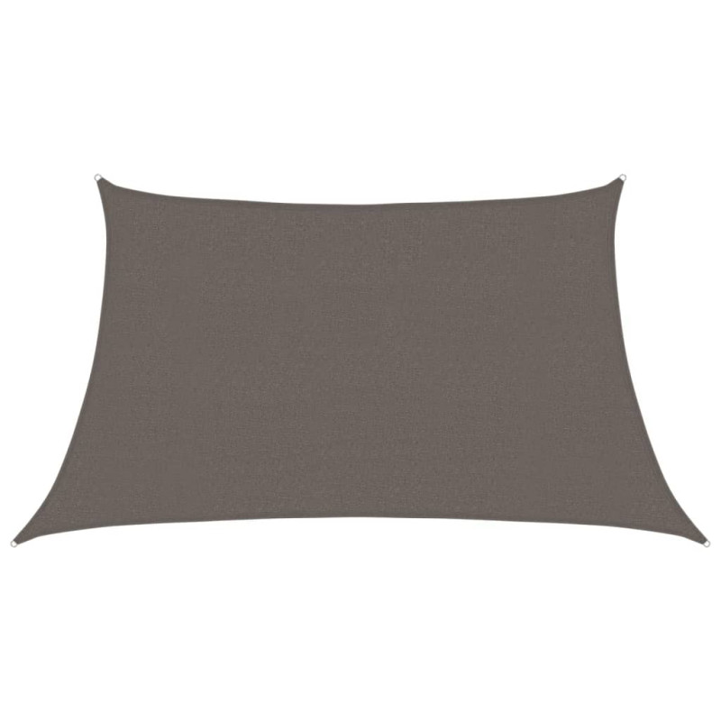 Voile d ombrage 160 g m² Anthracite 3 4x2 m PEHD