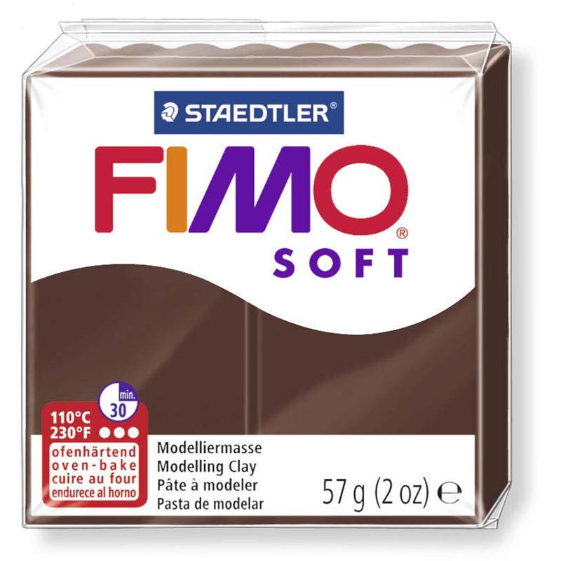 FIMO SOFT 57G CHOCOLAT 75 BT6 DTM LOISIRS CREATIFS DTM UN261475