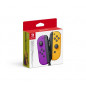 Paire de manettes Nintendo Switch Joy Con Violet Néon et Orange Néon