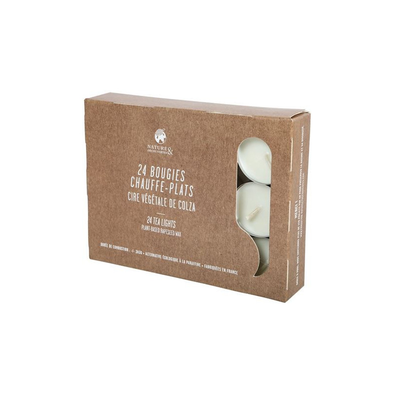 Pack de 24 bougies chauffe plat