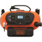 BLACK+DECKER BDCINF18N-QS Gonfleur-Compresseur Filaire Ou Sans Fil - Batterie 18 V/Cable 220 V  - 11 Bars/160 PSI - 3 Aiguilles