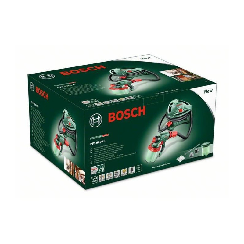 BOSCH Pistolet a peinture PFS 5000 E - 1200 W - Debit : 500 ml/min + Malaxeur