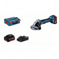 Meuleuse BOSCH PROFESSIONAL GWS 18V-7 + 2 batteries 4,0Ah + chargeur GAL 18V-40 + L-Boxx