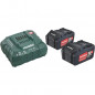 METABO Pack energie - 2 x 5.2 Ah + chargeur ASC 30-36