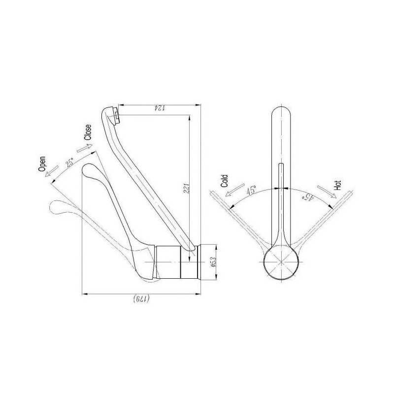 ROUSSEAU Robinet mitigeur de cuisine Edinburgh PMR - Sans douchette - Chrome