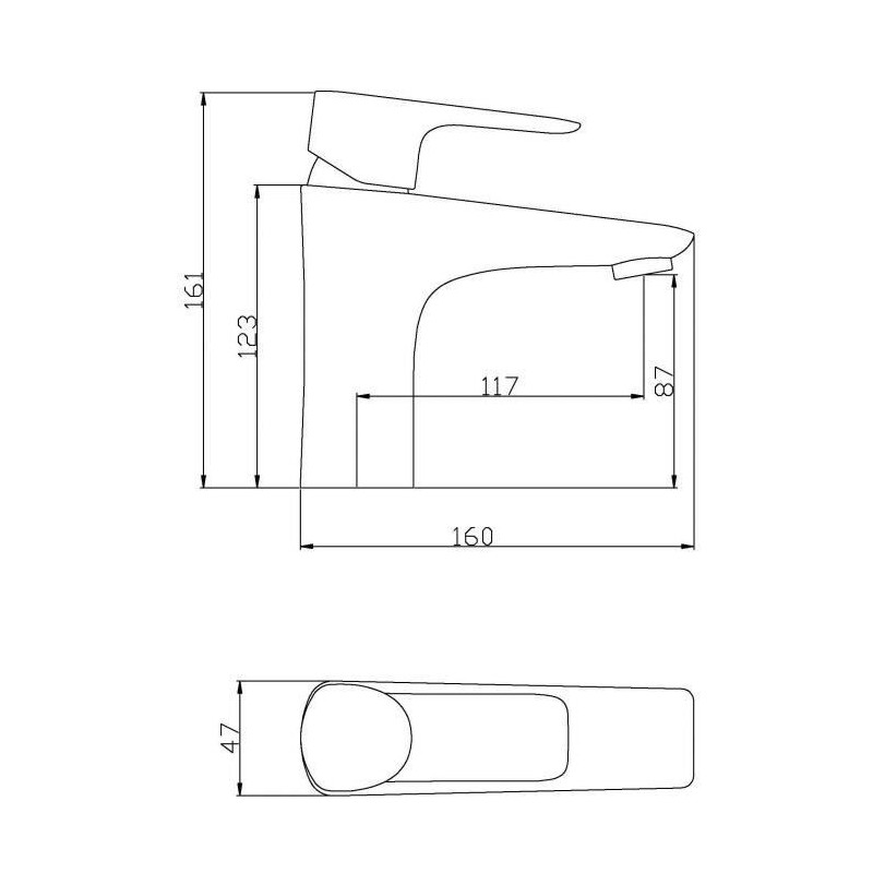 ROUSSEAU Robinet mitigeur lavabo Dunedin