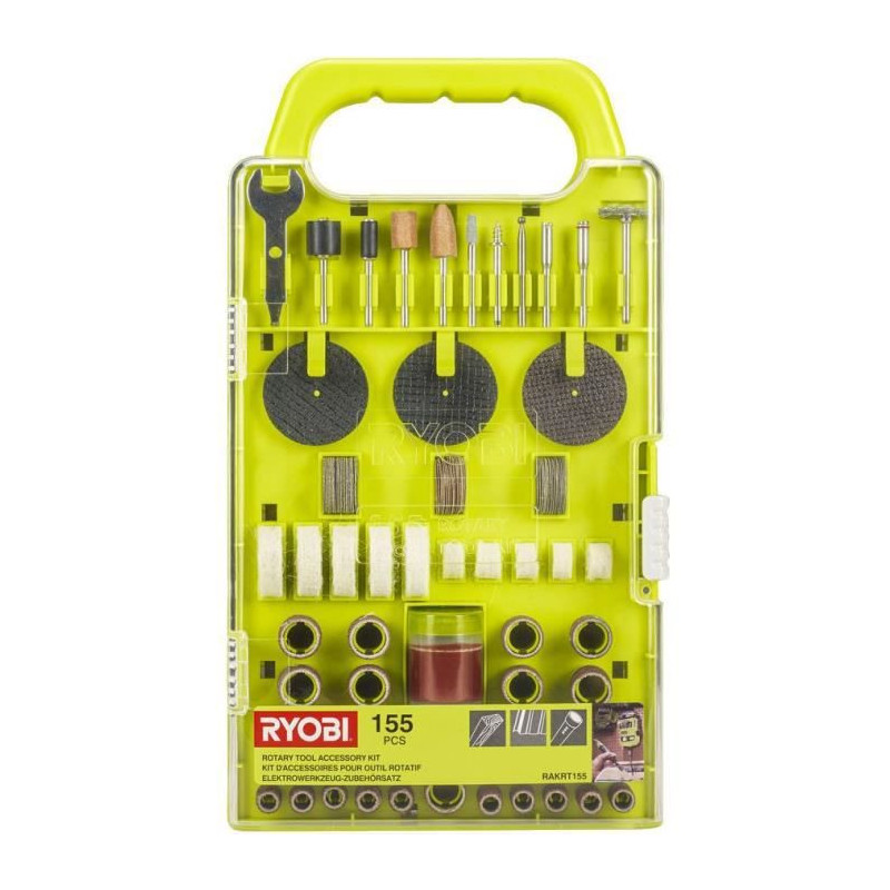 RYOBI Kit de 115 accessoires pour multitool RAKRT155