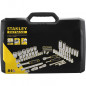 STANLEY FATMAX COFFRET DE DOUILLES  1/4  +  1/2  - JEU DE 81 PCS - FATMAX