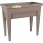 EDA Espace potager avec table City Veg+Table - 73 x 38,5 x H 68 cm - 57 L - Taupe