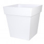 EDA Pot carre Toscane - 50 cm - 87 L - Blanc