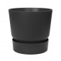 ELHO Pot de fleurs rond Greenville 40 - Exterieur - O 39 x H 36,8 cm - Vivre noir