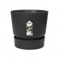 ELHO Pot de fleurs rond Greenville 40 - Exterieur - O 39 x H 36,8 cm - Vivre noir