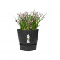 ELHO Pot de fleurs rond Greenville 40 - Exterieur - O 39 x H 36,8 cm - Vivre noir