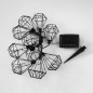 LUMIJARDIN Guirlande solaire cage diamant dexterieur mily avec 10 ampoules LED