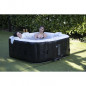 SUNSPA Spa gonflable carre lamine 6 personnes a Led