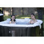 SUNSPA Spa gonflable carre lamine 6 personnes a Led