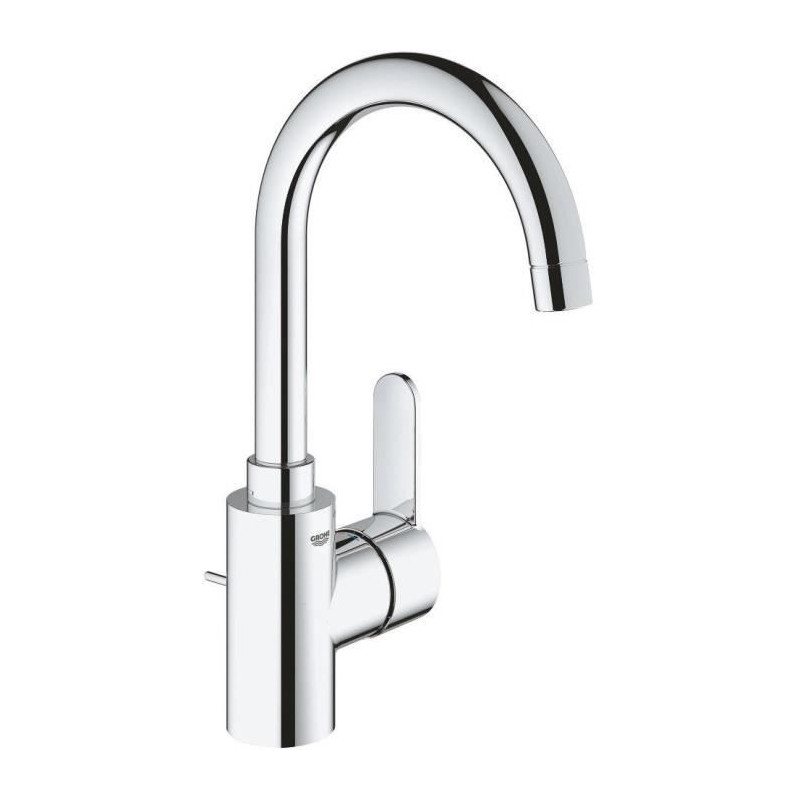 GROHE Mitigeur lavabo monocommande Eurostyle Cosmopolitan 23043003 - Bec tube pivotant - Limiteur de debit - Chrome - Taille L