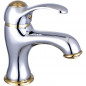 ROUSSEAU Robinet mitigeur lavabo Glenan - Chrome et or