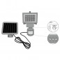 GALIX Spot solaire tres eclairant avec detecteur de presence - 80 LED - Noir