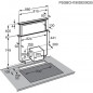 Hotte ascenseur ELECTROLUX LFD619Y Breeze - L 90 cm - Noir - Evacuation / Recyclage - 700 m3/h - 67 dB - 3 vitesses + 1 intensiv