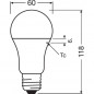 OSRAM Ampoule LED Standard depolie avec radiateur 10W75 E27 froid