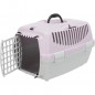 TRIXIE Box de transport Capri 1 - XS - 32 x 31 x 48 cm - Gris clair et mauve - Pour chien