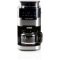 DOMO DO721K - Cafetiere 1,5L - 12 tasses - Ecran LCD, touches tactiles - Moulin a cafe integre - Minuteur - 3 intensites