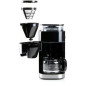 DOMO DO721K - Cafetiere 1,5L - 12 tasses - Ecran LCD, touches tactiles - Moulin a cafe integre - Minuteur - 3 intensites