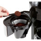 DOMO DO721K - Cafetiere 1,5L - 12 tasses - Ecran LCD, touches tactiles - Moulin a cafe integre - Minuteur - 3 intensites