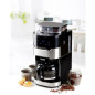 DOMO DO721K - Cafetiere 1,5L - 12 tasses - Ecran LCD, touches tactiles - Moulin a cafe integre - Minuteur - 3 intensites