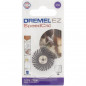 Brosse abrasive de precision DREMEL S471 Diametre 25mm, Grain 36, Pour Poncage et Polissage