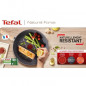 TEFAL G2669002 NATURAL FORCE Faitout 24 cm + panier vapeur + couvercle, revetement antiadhesif Mineralia+, tous feux dont induct