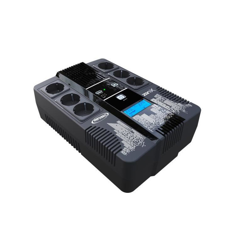 Eaton Onduleur Ellipse PRO 1600 FR - Line Interactive UPS - ELP1600FR -  Puissance 1600VA (8 prises FR) - Régulation Tension (AVR) - UPS avec  Afficheur et Interface USB (cable USB inclus) - Noir : : High-Tech