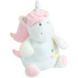 LICORNE Peluche bouillotte +/- 21 cm