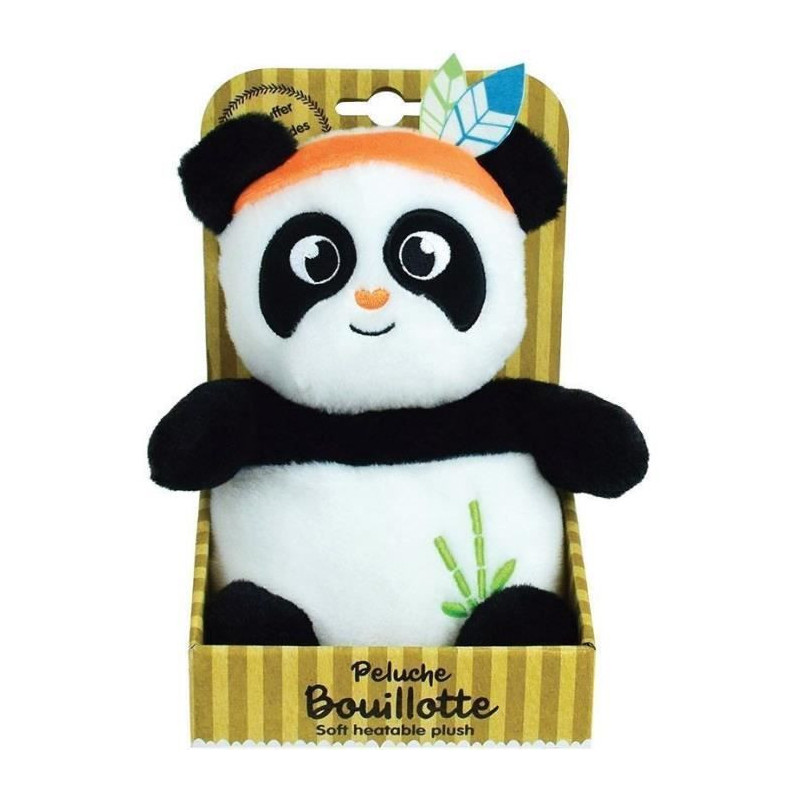 INDIAN PANDA Peluche bouillotte +/- 21 cm