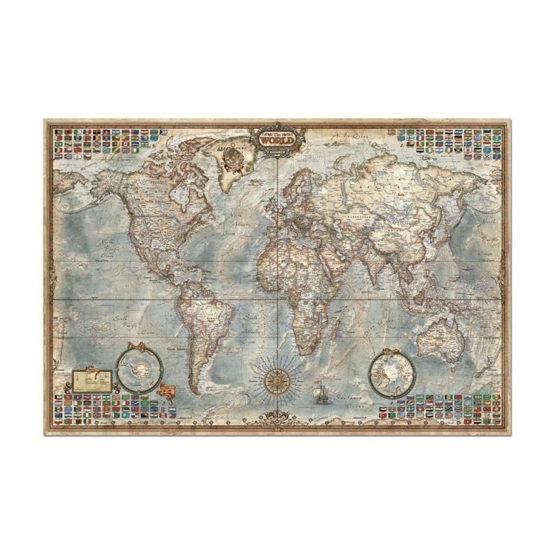 EDUCA Puzzle 4000 Pieces - Mappemonde