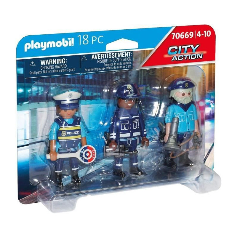 PLAYMOBIL - 70669 - Police Equipe de policiers