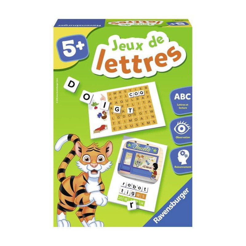 Jeux de lettres - Jeu educatif - Initation a la lecture - Ravensburger - Des 5 ans