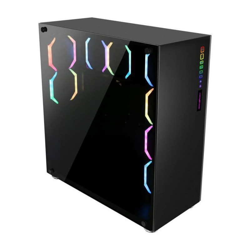 ABKONCORE BOITIER PC R780 Sync - retro eclairage RGB - Noir - Verre trempe - Format E-ATX ABKO-RMS-780-SYNC