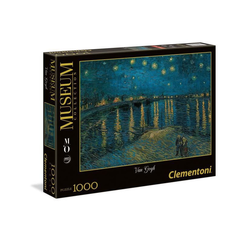 PUZZLE Collection Museum 1000 pieces - Van Gogh Nuit etoilee sur le Rhone