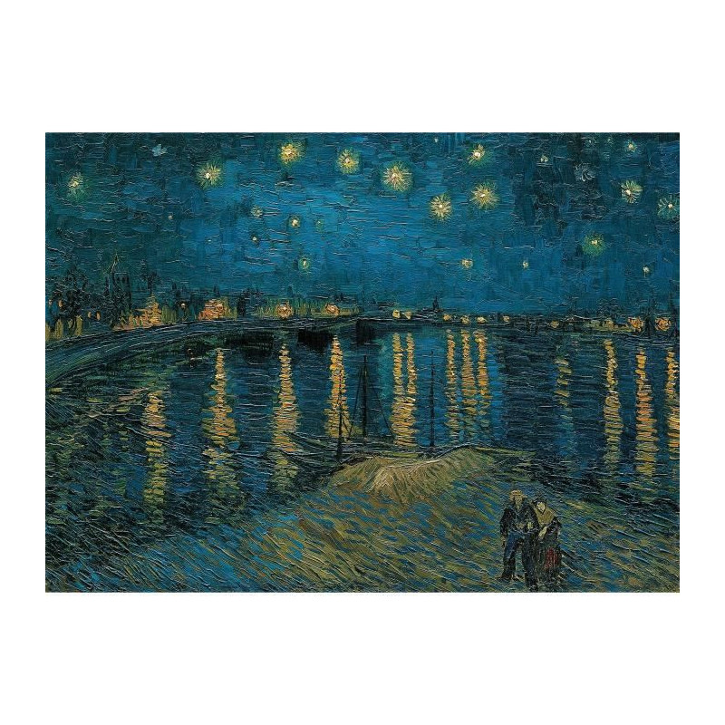 PUZZLE Collection Museum 1000 pieces - Van Gogh Nuit etoilee sur le Rhone