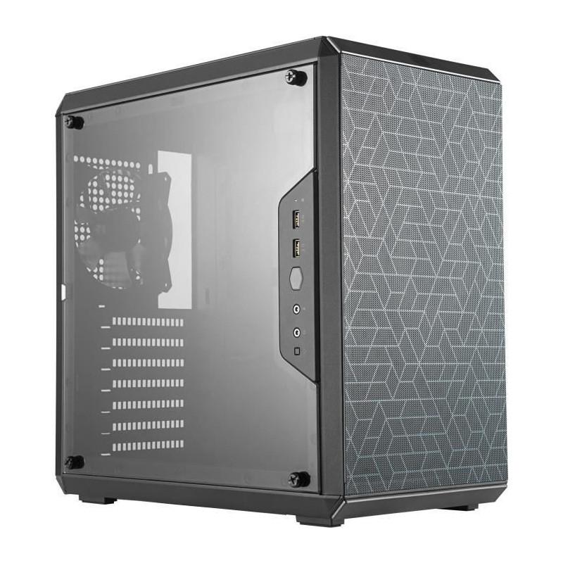 COOLER MASTER LTD BOITIER PC Q500L - Gaming - 2xFiltres Magnetiques - Noir - Verre trempe - Format ATX MCB-Q500L-KANN-S00