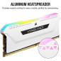 CORSAIR Memoire PC DDR4 - VENGEANCE RGB PRO 16Go 2x8Go - 3600Mhz - CAS 18 - White CMH16GX4M2D3600C18W