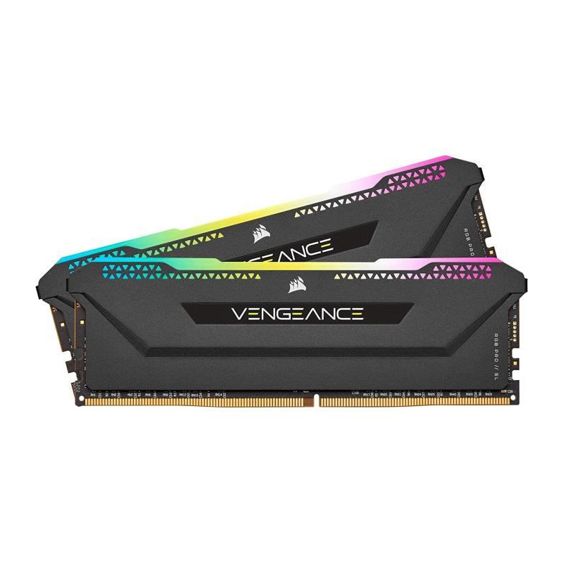 CORSAIR Memoire PC DDR4 -  VENGEANCE RGB PRO SL 32Go 2x16Go - 3600Mhz - CAS 18 - Black CMH32GX4M2D3600C18