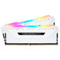 CORSAIR Memoire PC DDR4 - Vengeance RGB Pro Series 16Go 2x8Go - 3200 MHz - CL16 - Blanc CMW16GX4M2C3200C16W