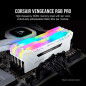 CORSAIR Memoire PC DDR4 - Vengeance RGB Pro Series 16Go 2x8Go - 3200 MHz - CL16 - Blanc CMW16GX4M2C3200C16W